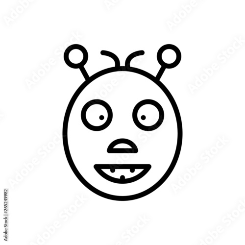 Black line icon for oddity abnormality