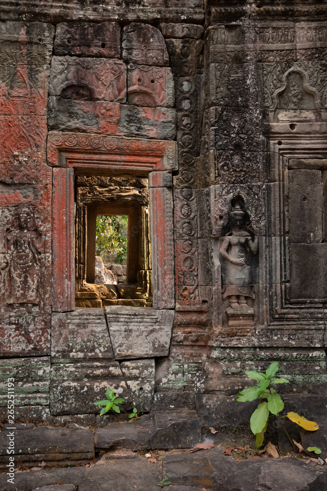 Impressive Facade Banteay Kdei Temple, Angkor, Siem Reap, Cambodia