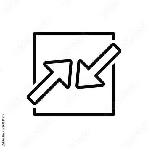 Black line icon for competing interests 