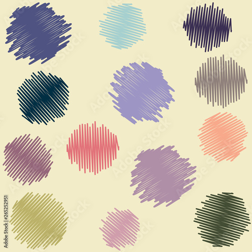 vector background with color circles, template