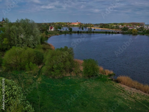 Aerial view of Nesvizh in Minsk region of Belarus © Egor Kunovsky