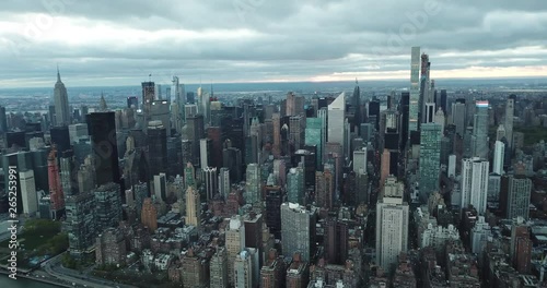 New York City, NY - May 2019: Our amazing city in aerial view, NYC photo