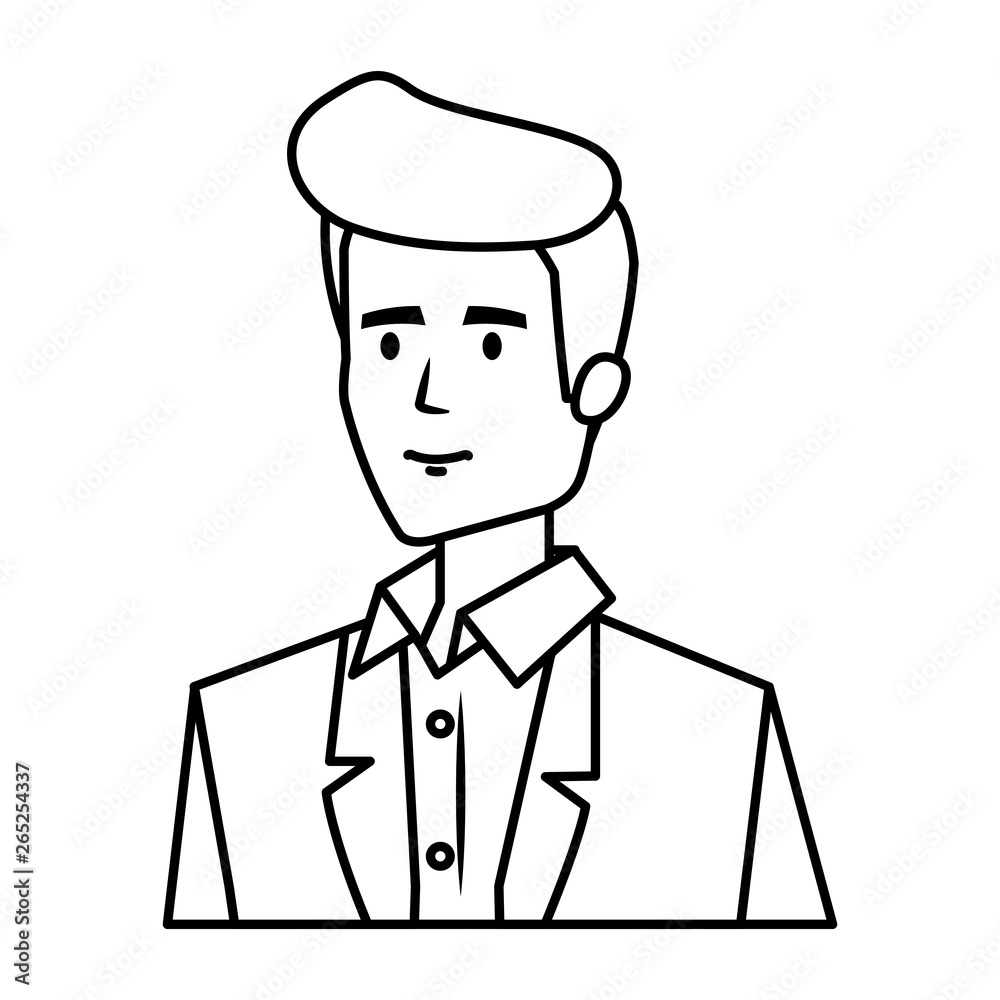 elegant businessman avatar character elegant businessman avatar character