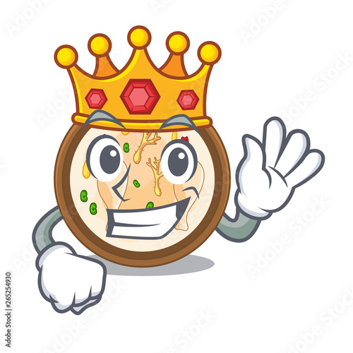 King samgyetang in a the cartoon plate