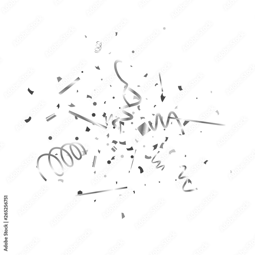 Silver texture glitter on a white background. Silver texture glitter on a white background.