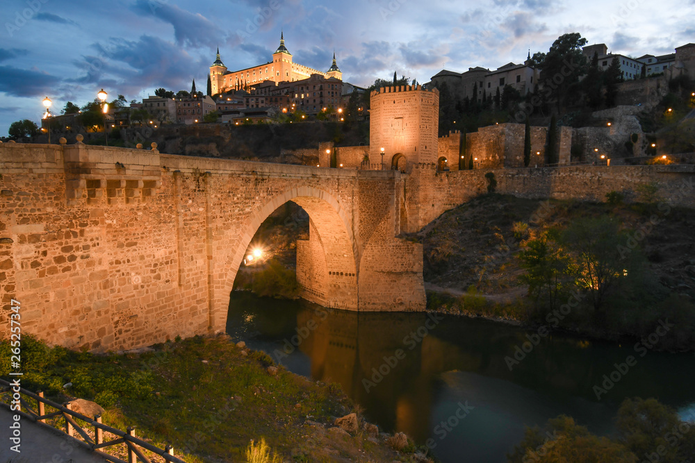 Panoramic views of Toledo and the alcazar of Toledo