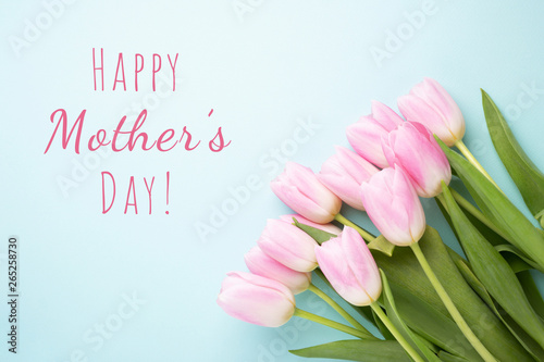 Happy mother's day greeting card concept.