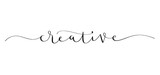 CREATIVE brush calligraphy banner