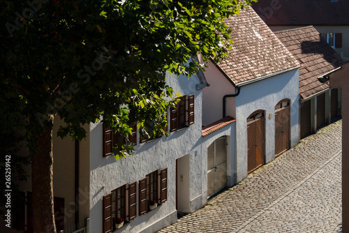white houses  in Nordlingen, Germany photo