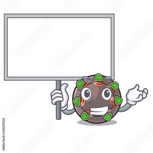 Bring board escargot isolated with in the mascot