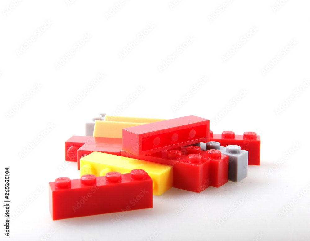 Plastic Block Isolated On White Background Plastic Block Isolated On White Background