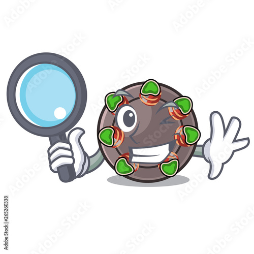 Detective escargot is presented on character plates