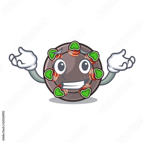 Grinning escargot is presented on character plates