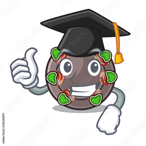 Graduation escargot is presented on character plates