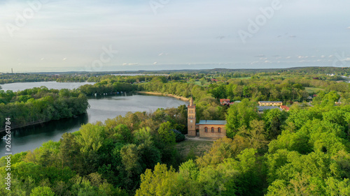 Seenlandschaft Schwielowsee - Haussee in Petzow - Glindower See