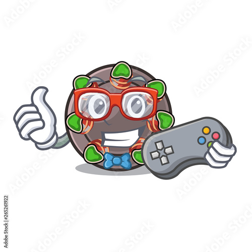 Gamer fried escargot in a cartoon hot pan