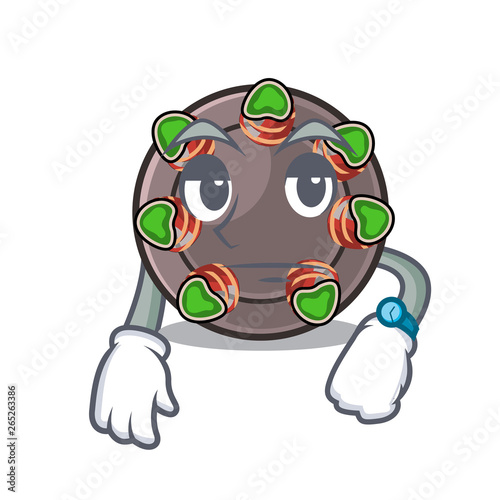 Waiting escargot in the a cartoon shape