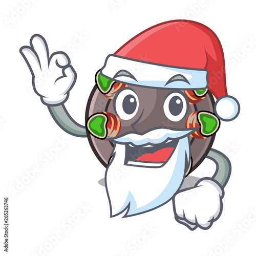 Santa escargot in the a cartoon shape