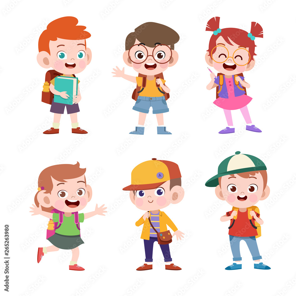 kid go to school vector illustration isolated kid go to school vector illustration isolated