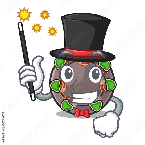 Magician escargot in the a cartoon shape