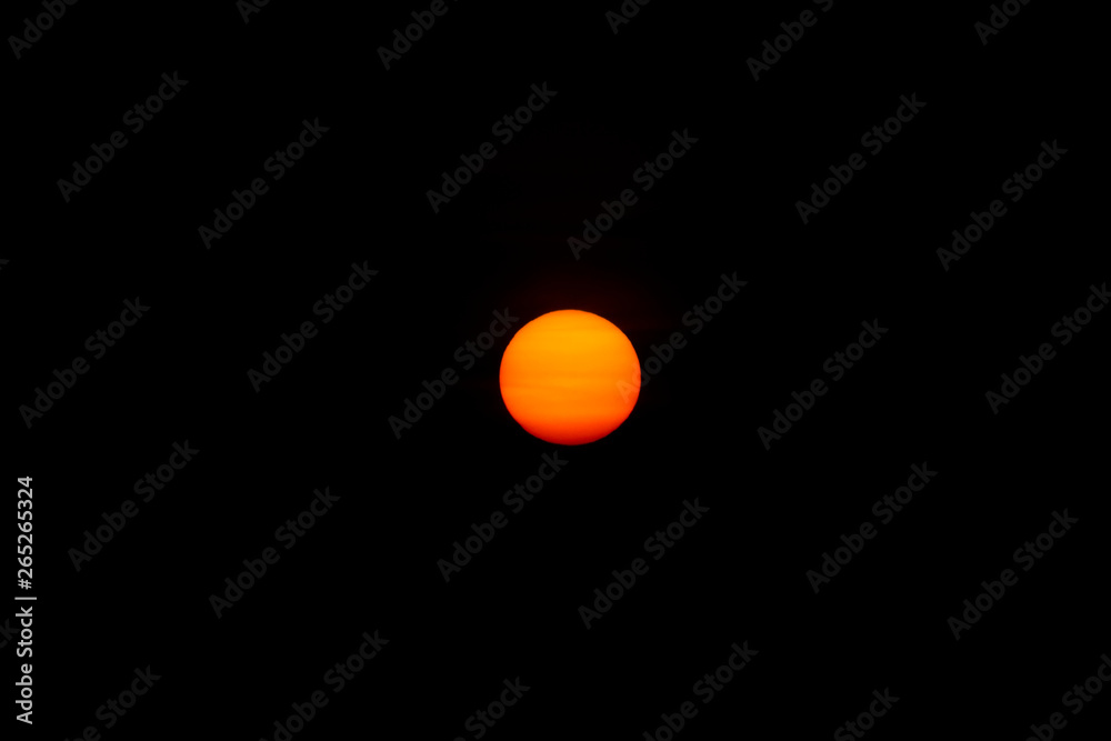 Soft sun on dark background. Soft sun on dark background.