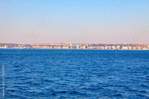 view of Helsingborg town in Sweden from the ship  © russieseo