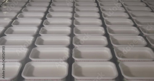 Wallpaper Mural Dairy production, plastic containers with yogurt on the conveyor, ready product on automated production line. Torontodigital.ca