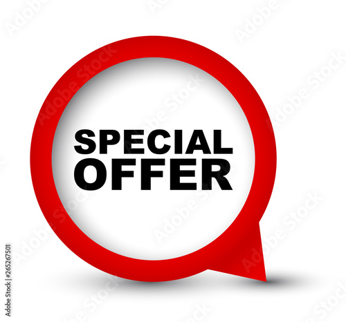 Free Download red vector banner special offer - GFXLoad
