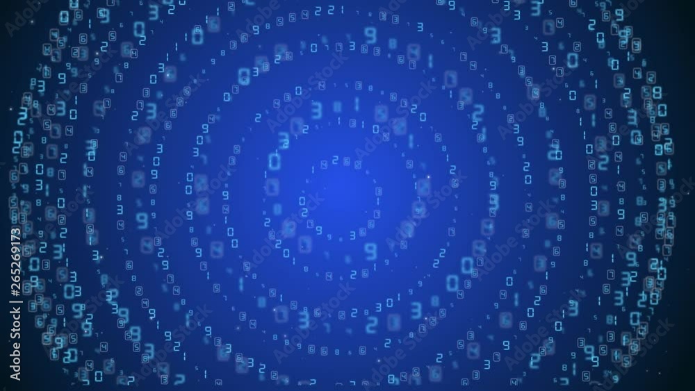 Binary circuit board future technology, blue Circleeye cyber security concept background, abstract hi speed digital internet.motion move blur. pixel