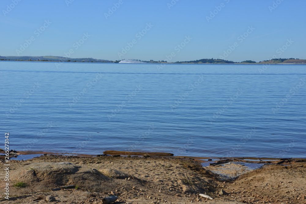 Folsom lake in California, USA.