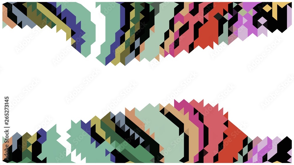 Naklejka premium abstract background with colorful pixel decoration.