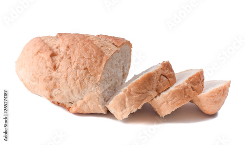 Sourdough Loaf sliced isolated