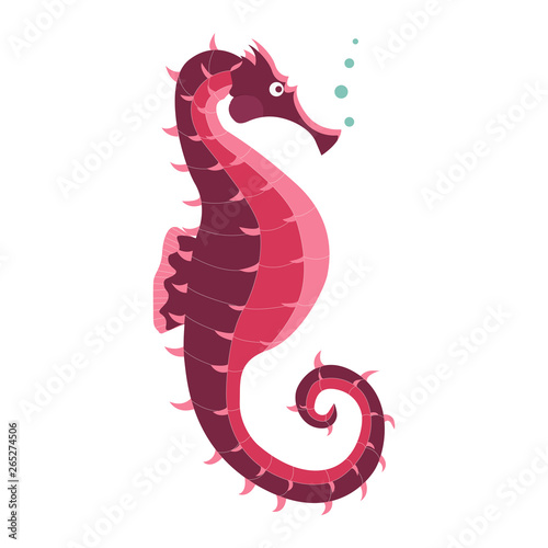 Sea Horse Fish Cartoon Icon
