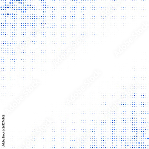 White background with colorful dots  