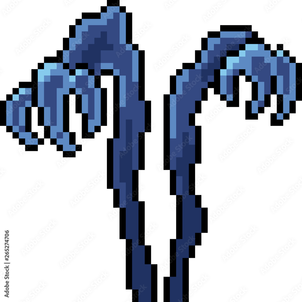 vector pixel art monster hand vector pixel art monster hand