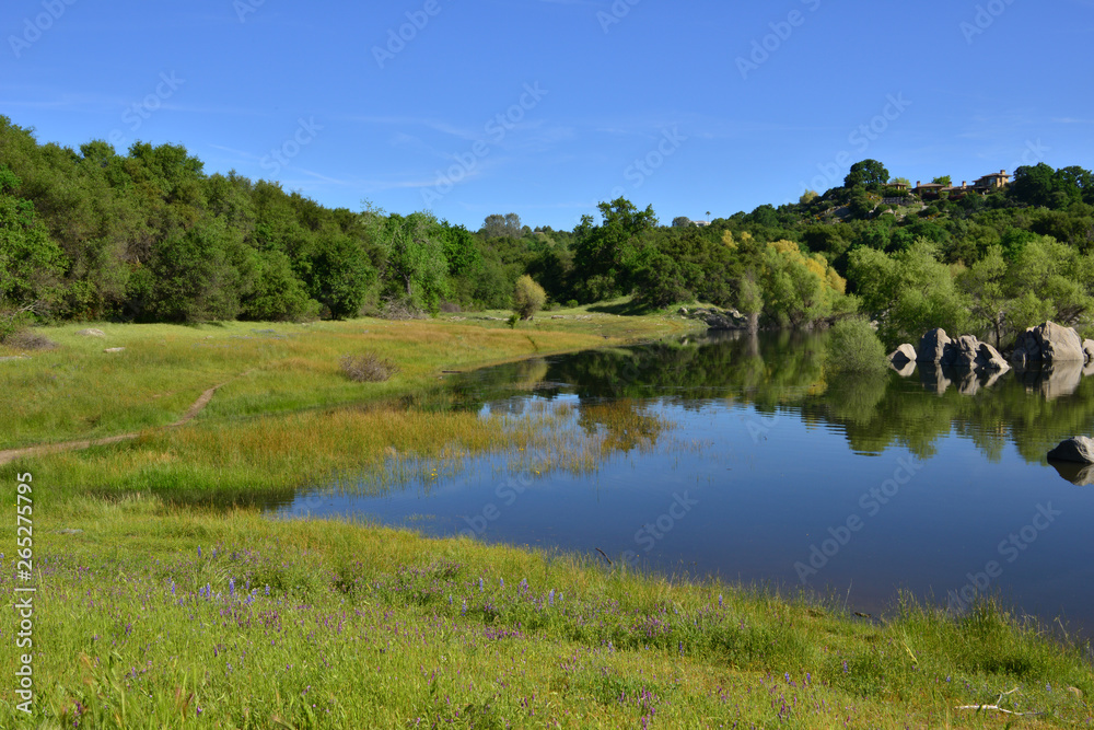 Folsom lake in California, USA.