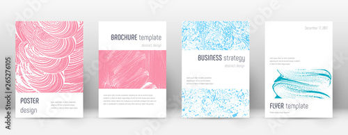 Cover page design template. Minimalistic brochure  © Begin Again