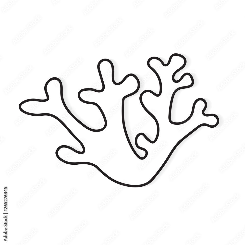 sea coral icon- vector illustration sea coral icon- vector illustration