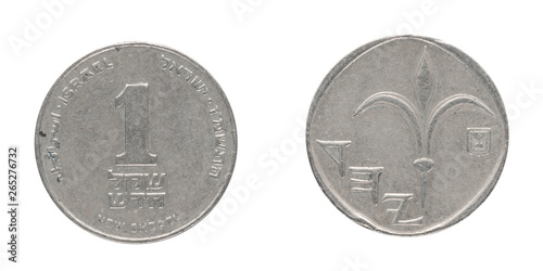 Foto One Israeli new shekel ILS