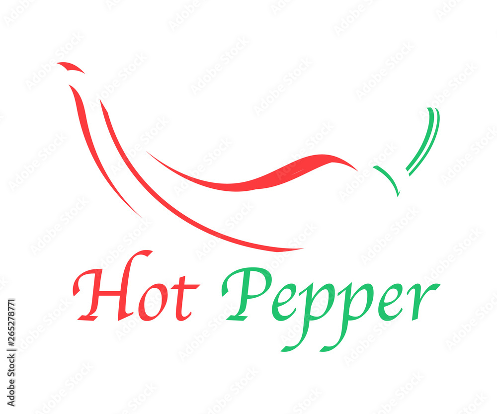 Red Chilli Pepper Logo Template. Vector Illustration Red Chilli Pepper Logo Template. Vector Illustration