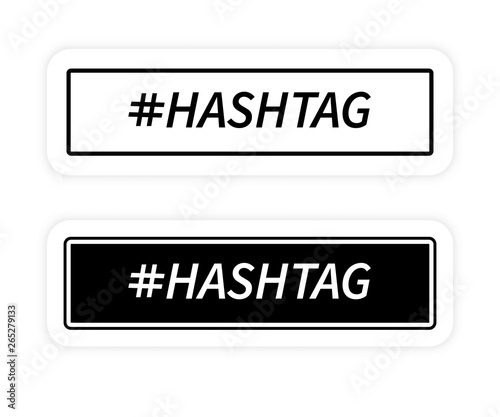 Hashtag Concept. Hashtag icon. Social media promotion. Modern Flat Design. Vector illustration for web site or mobile app