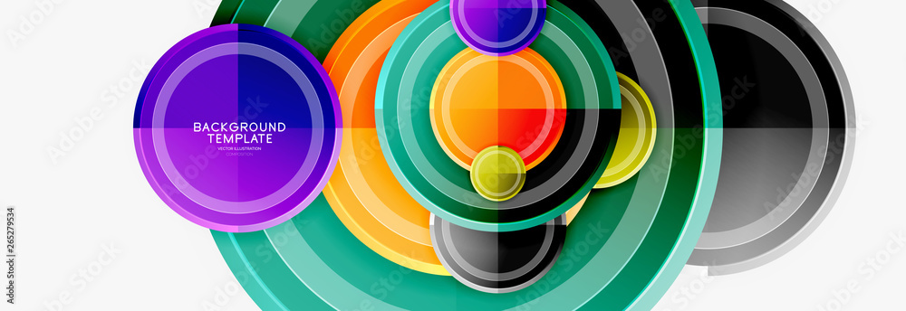 Circular pattern, abstract circles composition Circular pattern, abstract circles composition