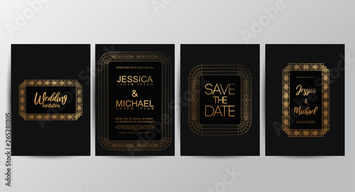 Premium luxury wedding invitation cards