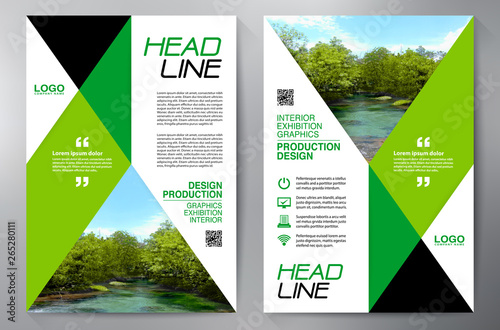 Business brochure flyer design a4 template.