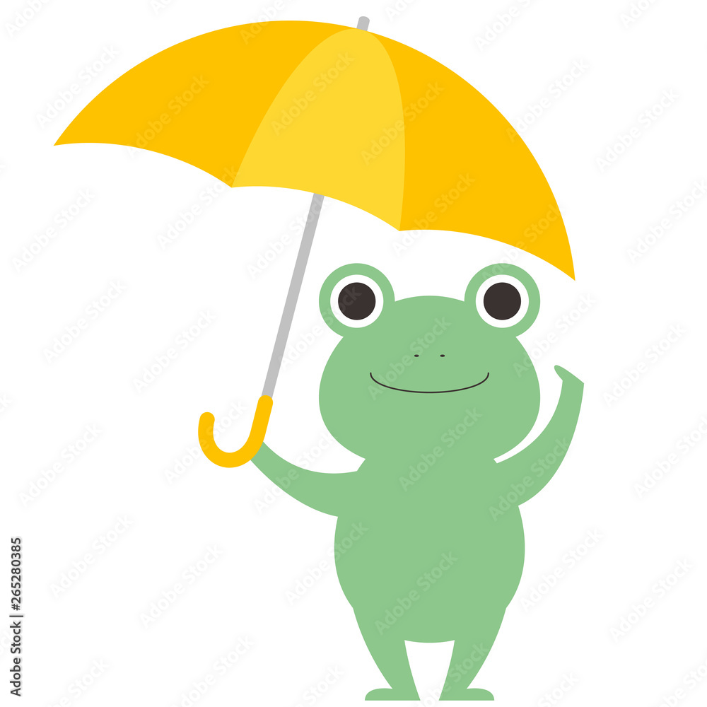 かわいいカエルのイラスト Stock Vector Adobe Stock