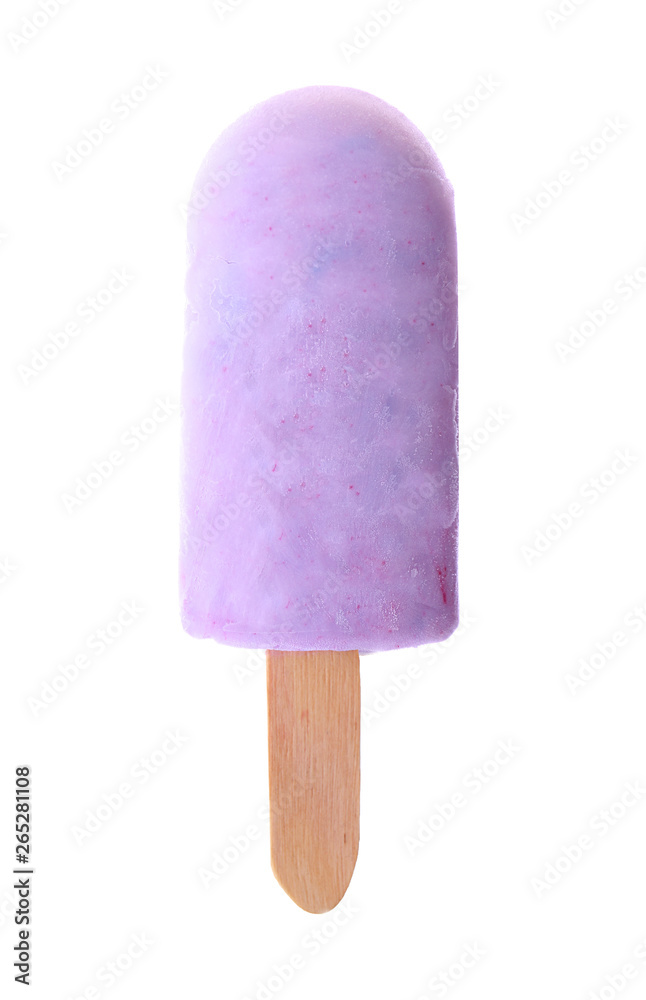 Tasty ice cream on white background Tasty ice cream on white background