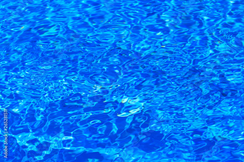 Blue ripped water in swimming pool © Nana_studio
