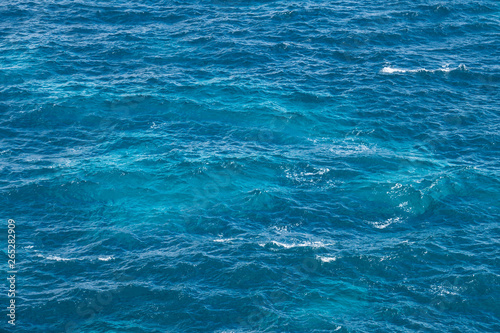 Crystal clear sea water. Beautiful colors