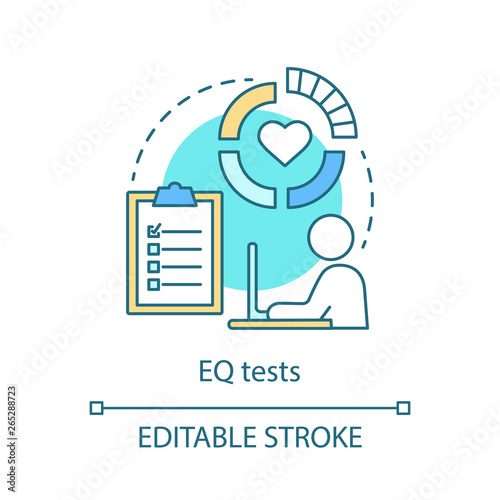 EQ tests concept icon