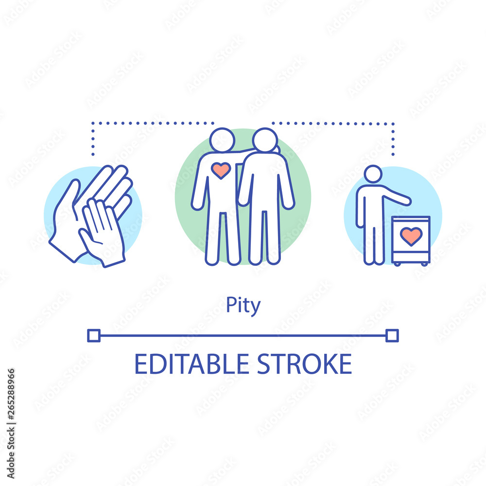 Pity concept icon Pity concept icon